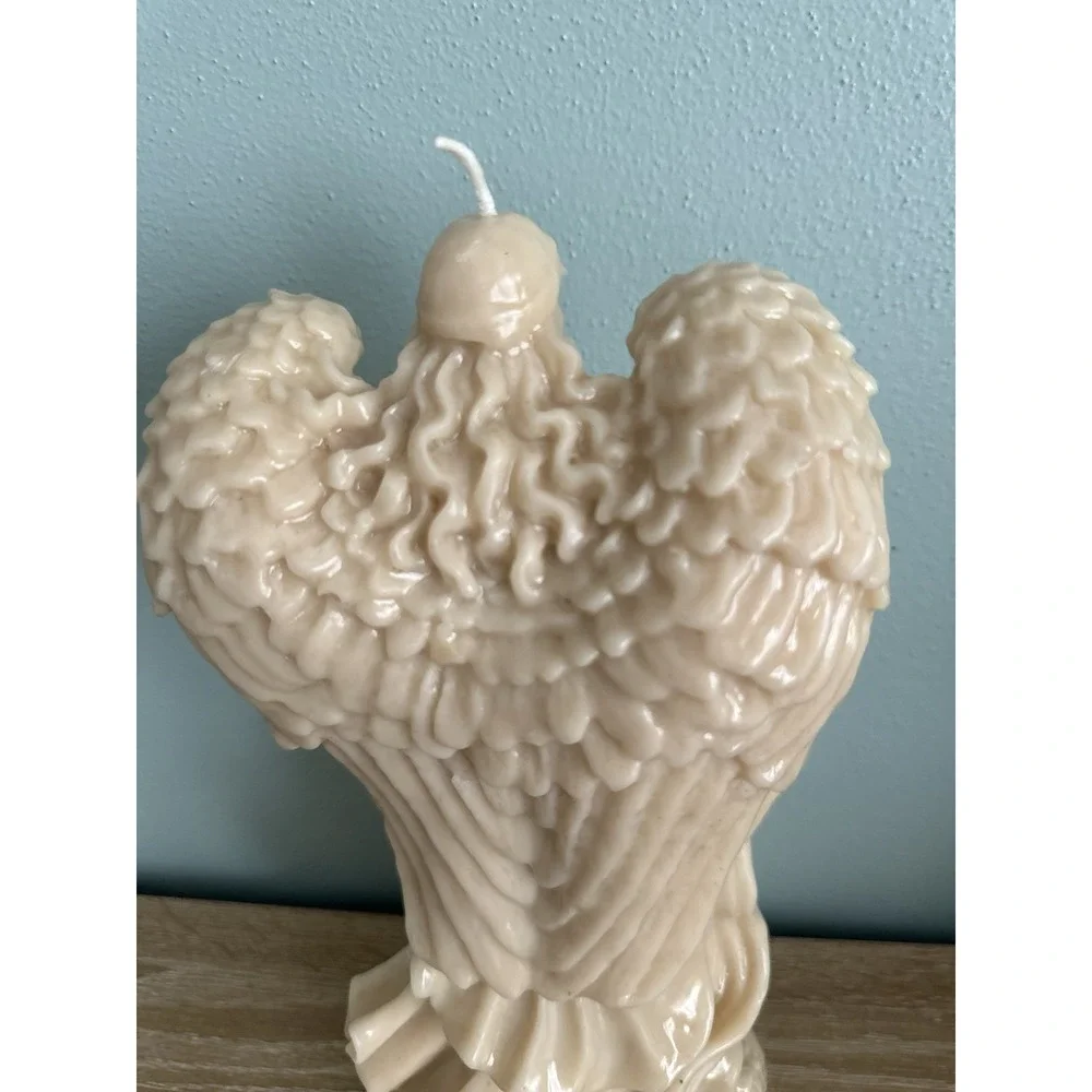 Beautiful Large Carved Angel Candle 11